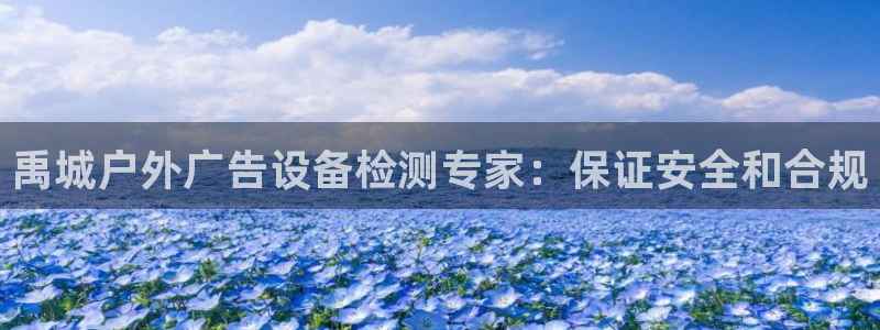 杏宇平台代理怎么赚钱：禹城户外广告设备检测专家：保证安全和合规