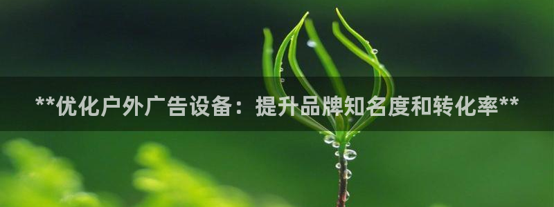 杏宇平台测速链接：**优化户外广告设备：提升品牌知名度和转化率**