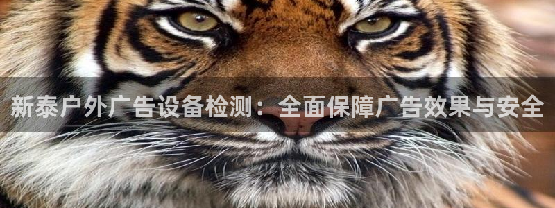 杏宇平台登录方法：新泰户外广告设备检测：全面保障广告效果与安全