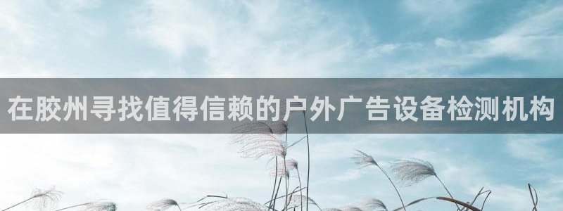 杏宇平台代理怎么样可靠吗：在胶州寻找值得信赖的户外广告设备检测机构