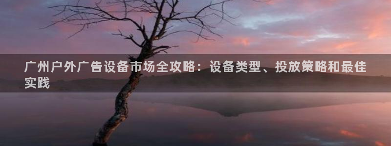 杏宇平台怎么样知乎：广州户外广告设备市场全攻略：设备类型、投放策略和最佳
实践