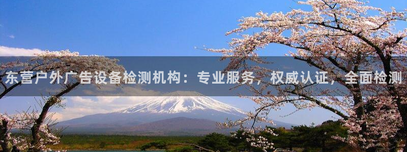 杏宇平台登录步骤：东营户外广告设备检测机构：专业服务，权威认证，全面检测