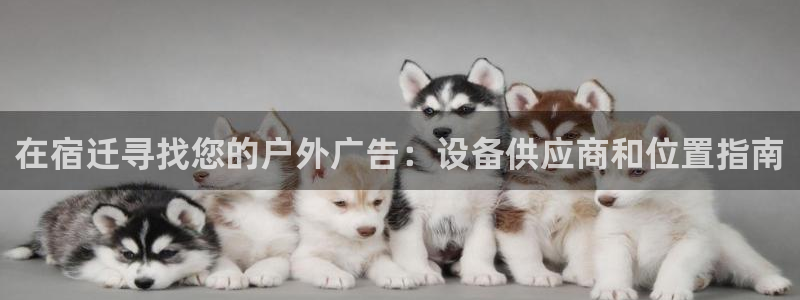 杏宇平台注册地址：在宿迁寻找您的户外广告：设备供应商和位置指南
